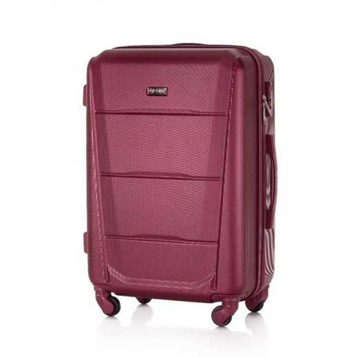 Walizka podróżna twarda duża STL946 burgundowa Solier Luggage portfele-skorzane.pl