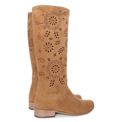 Zamszowe kozaki Penny camel Saway 38 okazja saway