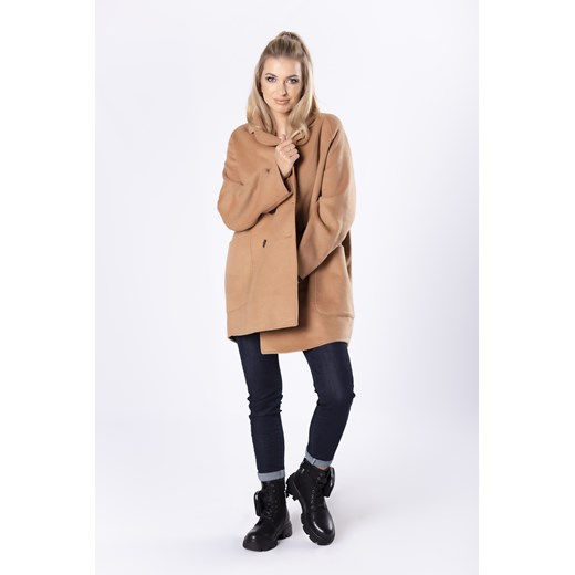 dzianinowa narzutka o żakietowym kroju Ptakmoda.com L ptakmoda.com
