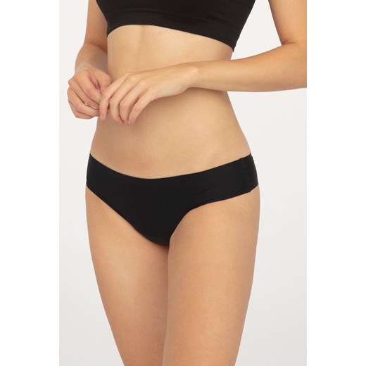 Majtki Brazyliany Cięte Laserowo Brazylian Softi, Black, L Gatta XS Gatta