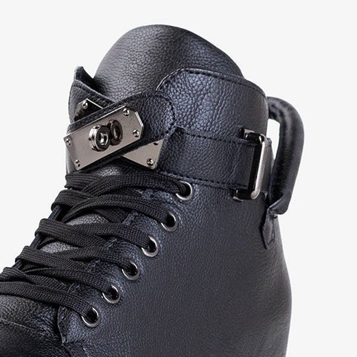 Buty sportowe damskie Royalfashion.pl sznurowane na koturnie