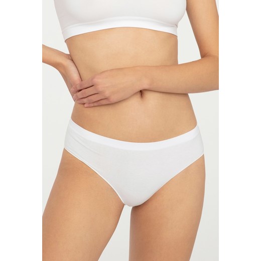 Majtki Bawełniane Bezszwowe Bikini Cotton, White, Xl Gatta XL Gatta