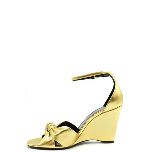 Saint Laurent Kobieta Sandals - - Złoty Saint Laurent 38.5 Italian Collection Worldwide