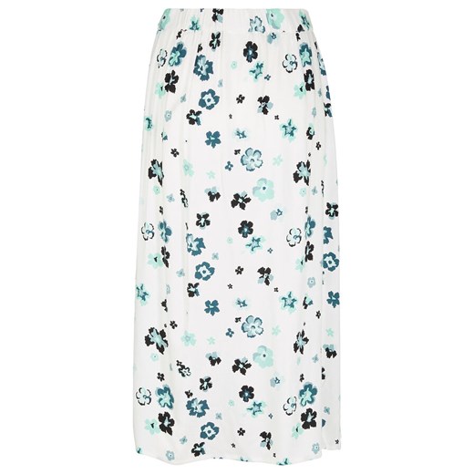 Spódnica midi z rozcięciem, w kwiaty | bonprix Bonprix 46 bonprix okazyjna cena