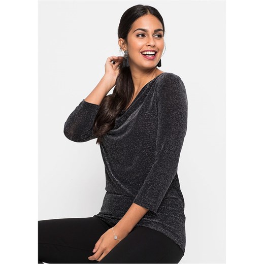 Shirt z nitką lureksową | bonprix Bonprix 40/42 bonprix