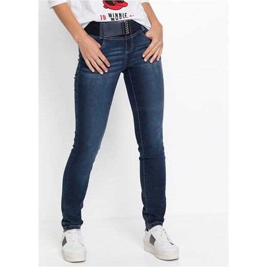 Dżinsy SKINNY z paskiem | bonprix Bonprix 36 bonprix