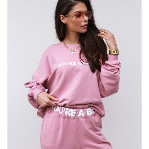 Dres bluza+ spodnie brudny róż Nessy 48 Hollywood Dream S hollywooddream.pl