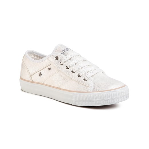 Wrangler Tenisówki Globe Vegan Lady S WL01660S Biały Wrangler 41 promocyjna cena MODIVO