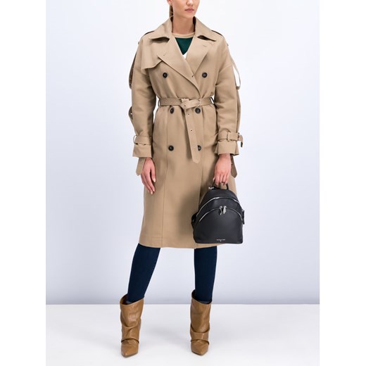 Patrizia Pepe Trencz 8J0907/A5J3-J2FR Beżowy Regular Fit Patrizia Pepe 42 wyprzedaż MODIVO