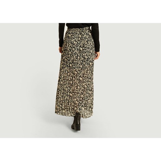 Lamba leopard print pleated long skirt S showroom.pl
