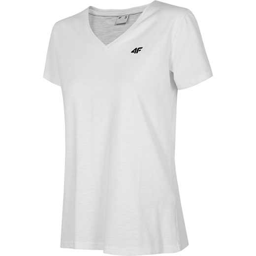 Koszulka T-shirt damska 4F TSD002 - biała (NOSH4-TSD002-10S) S Military.pl