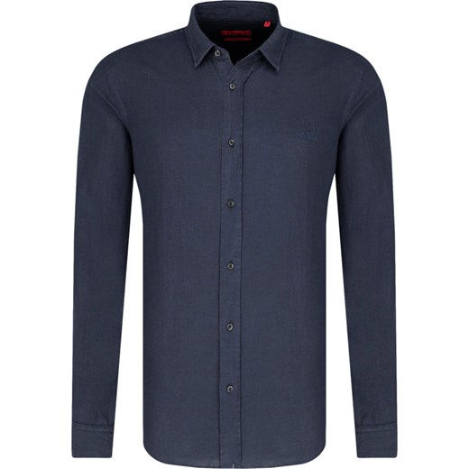 HUGO Lniana koszula Evart | Straight fit M okazja Gomez Fashion Store