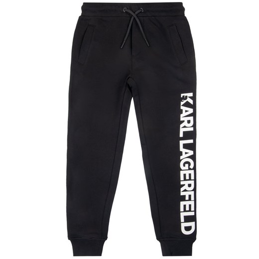 KARL LAGERFELD Spodnie dresowe Z24088 M Czarny Regular Fit Karl Lagerfeld 10A wyprzedaż MODIVO