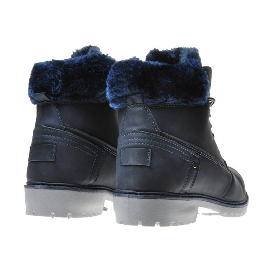 Buty zimowe dziecięce Pantofelek24 trapery niebieskie sznurowane