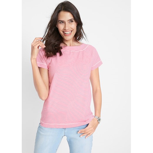 Shirt z dekoltem w łódkę, rękawy 1/2 | bonprix 32/34 okazja bonprix