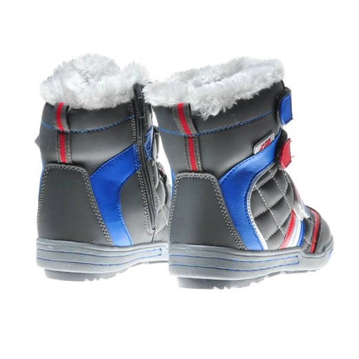 Zimowe dziecięce trampki z ociepleniem Szare /G9-3 6874 S272/ Pantofelek24 34 okazyjna cena pantofelek24.pl