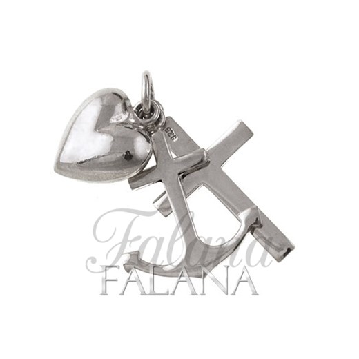 Wisiorek Krzyż, kotwica, serce w0178 - 1,4g. Falana Falana