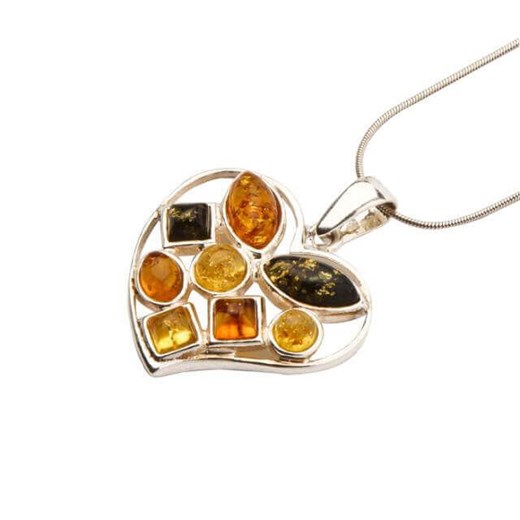 Wisiorek srebrny z bursztynem WA 323 Polcarat Design Polcarat Design