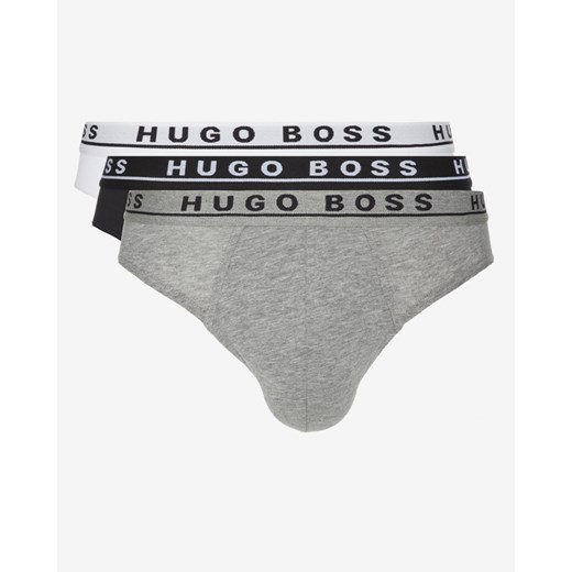 BOSS 3-pack Slipy Czarny Biały Szary M BIBLOO