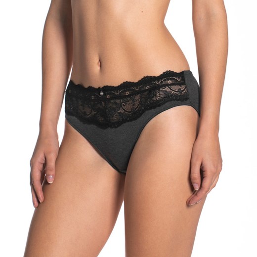 Figi damskie bikini z bawełny jersey L-1377BI, dwie sztuki S M bielizna.com.pl