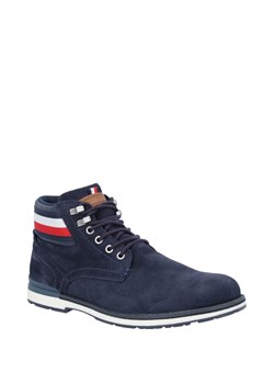 Buty zimowe męskie Tommy Hilfiger sznurowane casualowe skórzane