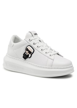 Sneakersy KARL LAGERFELD - KL62530 White Lthr/Mono - id: 0000208041614 - marki Karl Lagerfeld - 102723606 Sneakersy KARL LAGERFELD - KL62530 White Lthr/Mono ze sklepu eobuwie.pl w kategorii Buty sportowe damskie - zdjęcie 102723606