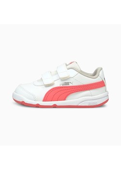 Puma buty sportowe dziecięce ze skóry białe na wiosnę