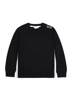 Sweter chłopięcy czarny Hugo Boss
