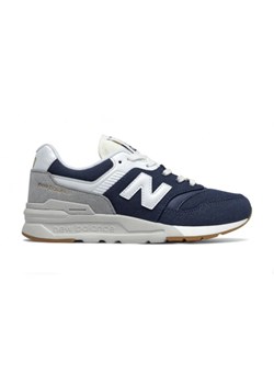 Buty sportowe damskie New Balance w stylu casual wiązane z zamszu na płaskiej podeszwie wiosenne