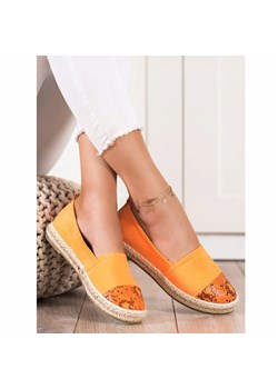BESTELLE espadryle damskie płaskie casualowe tkaninowe