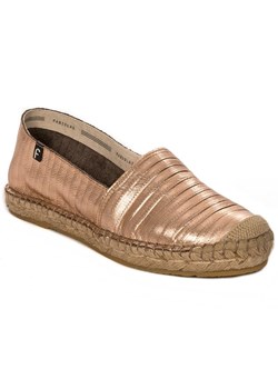 Espadryle damskie Fabiolas bez wzorów wiosenne ze skóry ekologicznej bez zapięcia