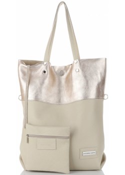Shopper bag Vittoria Gotti skórzana