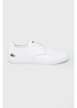 Trampki męskie białe Lacoste skórzane
