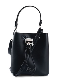 Shopper bag Karl Lagerfeld czarna mieszcząca a7