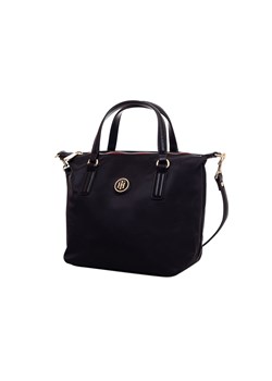 Shopper bag Tommy Hilfiger bez dodatków czarna elegancka do ręki
