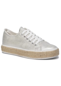 Espadryle damskie Gino Rossi sznurowane gładkie na lato casual
