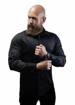 Koszula męska Atleto elegancka z długim rękawem na jesień