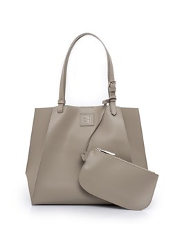 Shopper bag elegancka ze skóry matowa