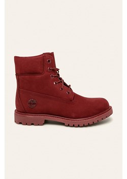 Workery damskie Timberland z zamkiem na obcasie ze skóry jesienne