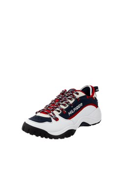 Buty sportowe męskie Tommy Jeans wiązane ze skóry