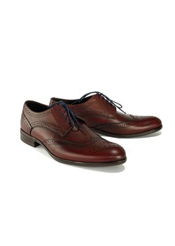 Buty eleganckie męskie Faber jesienne ze skóry