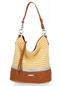 Shopper bag David Jones matowa wakacyjna bez dodatków