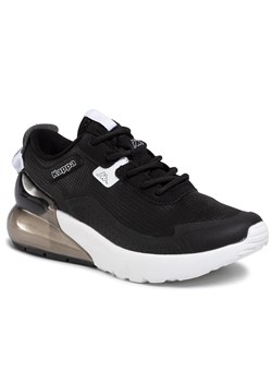 Buty sportowe damskie Kappa bez wzorów ze skóry ekologicznej sznurowane