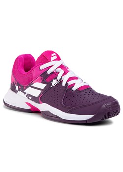 Fioletowe buty sportowe dziecięce Babolat z tworzywa sztucznego