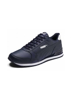 Buty sportowe męskie granatowe Puma skórzane sznurowane