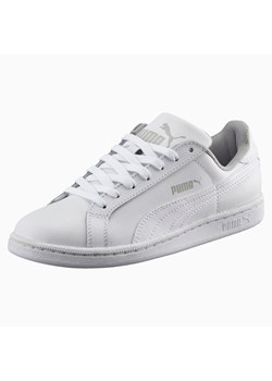 Buty sportowe damskie Puma płaskie bez wzorów skórzane