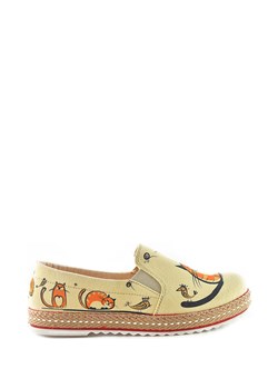 Espadryle damskie Goby bez zapięcia z tkaniny
