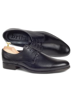 Buty eleganckie męskie Brilu ze skóry sznurowane