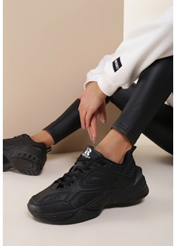 Buty sportowe damskie Renee sneakersy w stylu młodzieżowym czarne na wiosnę