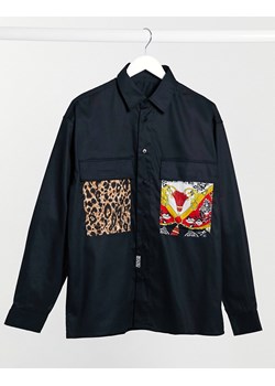 Koszula męska Versace Jeans w nadruki z długimi rękawami